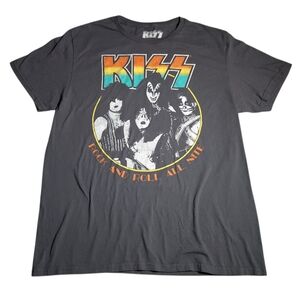 KISS LRG Rock and Roll All Nite Graphic Tee - Charcoal Vintage